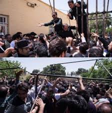 سقوط داربست ها و حادثه خونین در مراسم تشییع پیکر ناصر ملک مطیعی