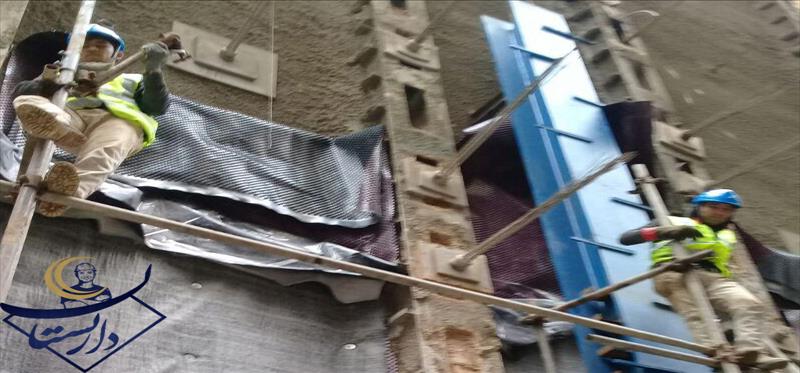 نمونه کارهای داربست فلزی فراز بام در شمال تهران